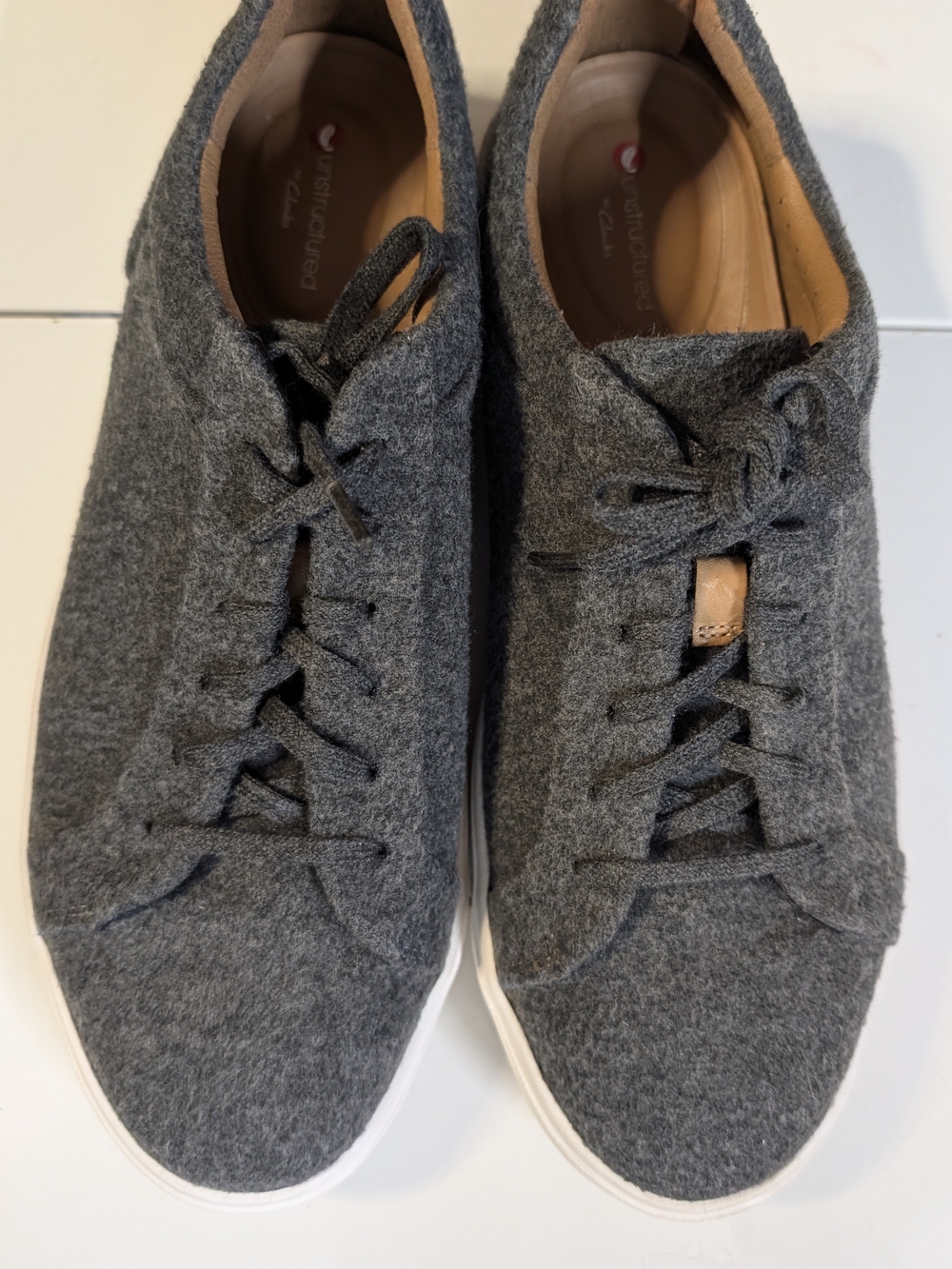 Clarks Un Maui Lace Men’s Size 8 Gray Textile Sneakers Casual Comfort Shoes 4434